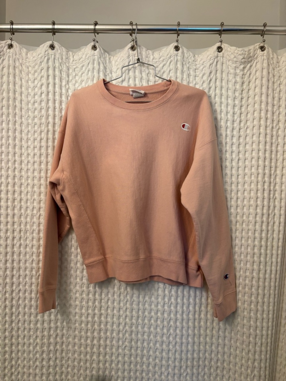 Champion Reverse Weave Light Peach Crewneck Sweatshirt